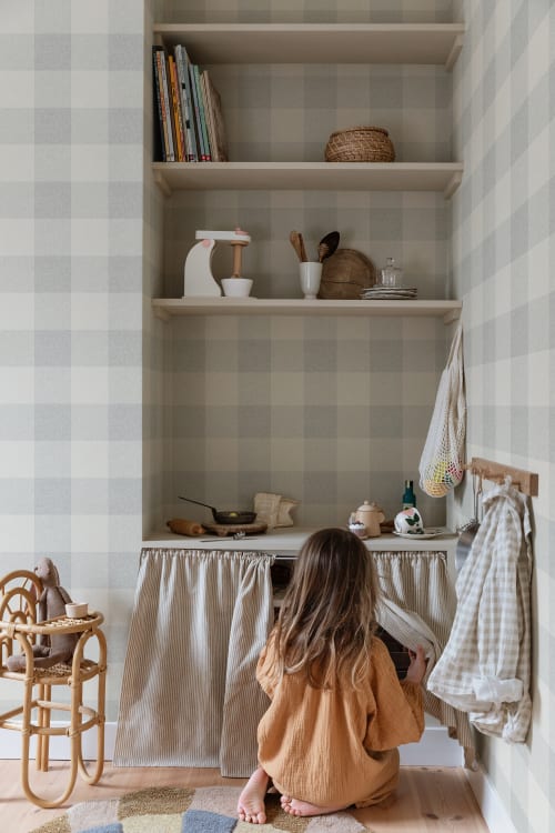 Sandberg tapeet Lykke, Misty Blue S10229
