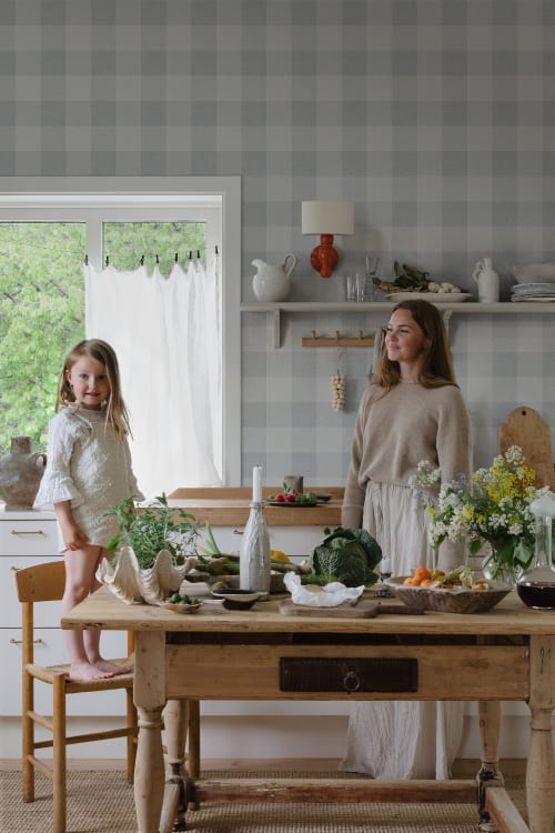 Sandberg tapeet Lykke, Misty Blue S10229