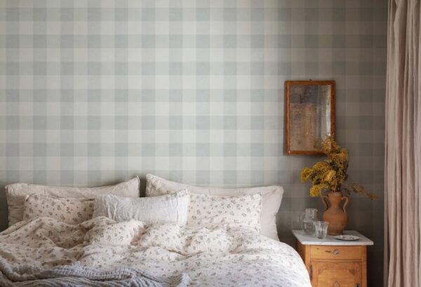Sandberg tapeet Lykke, Misty Blue S10229