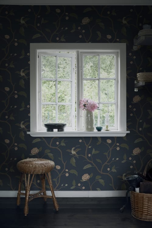 Sandberg tapeet Marianne Midnight Blue S10233