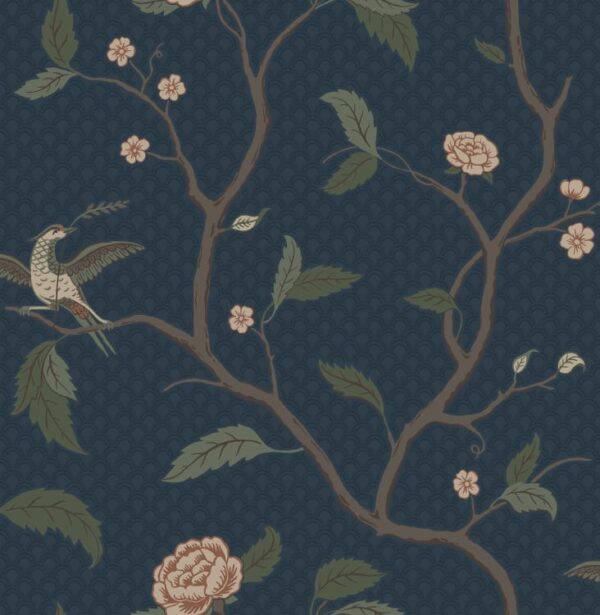 Sandberg tapeet Marianne Midnight Blue S10233