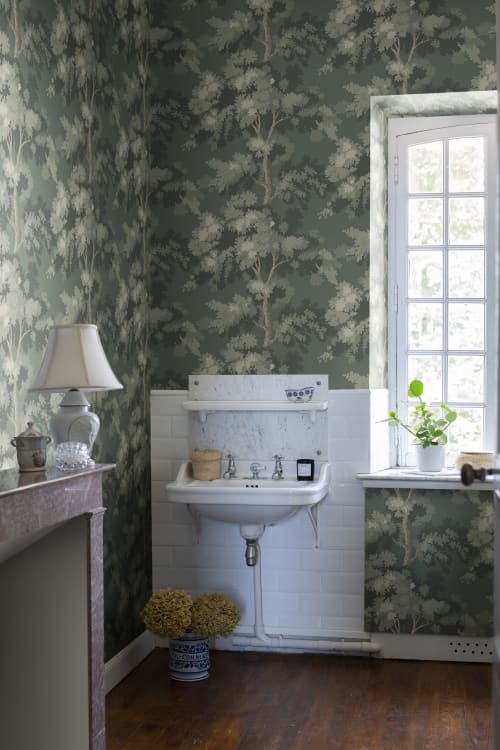 s10238_interior1 Sandberg tapeet Raphael, Moss Green S10238