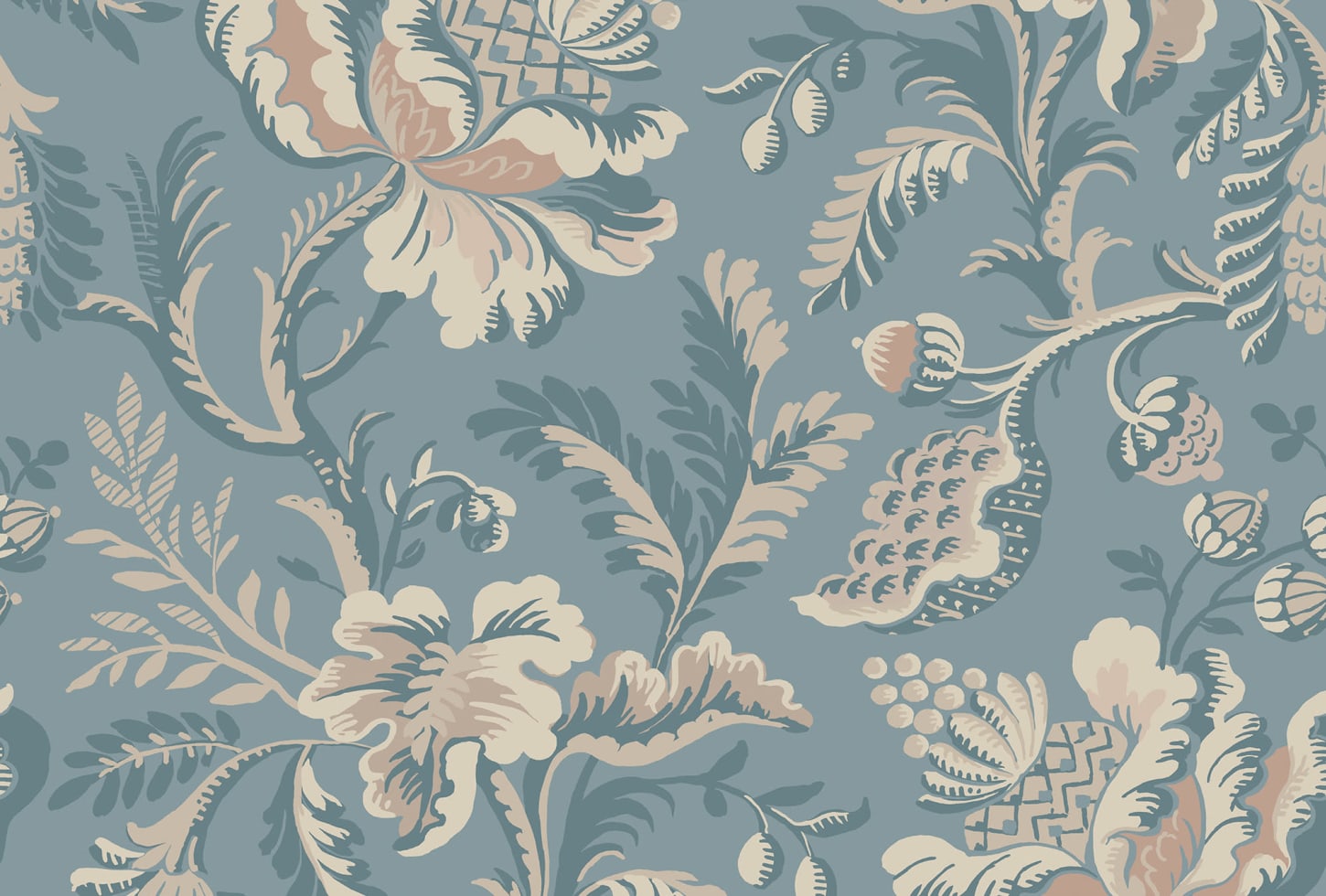 Sandberg tapeet Daphne Misty Blue S10239