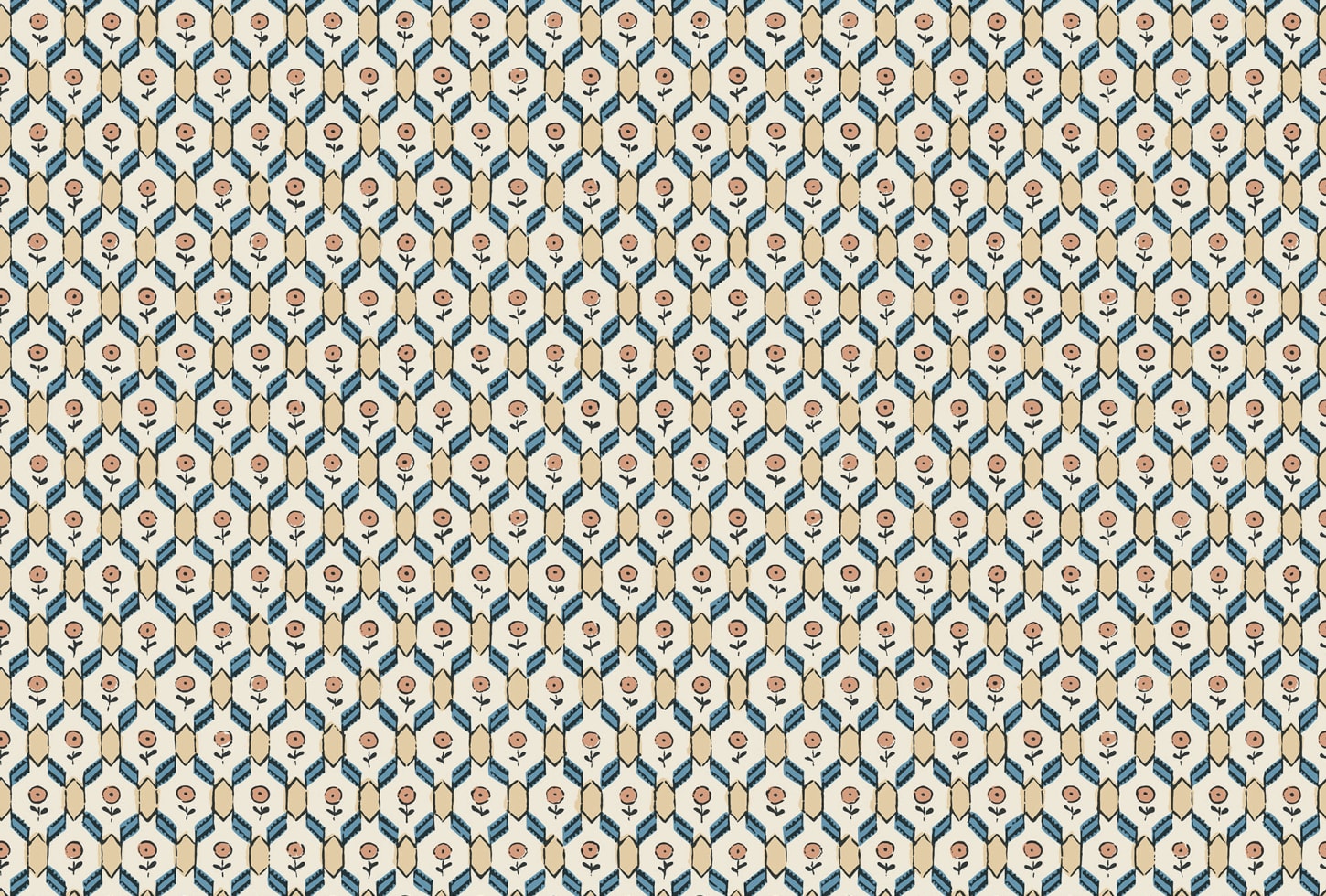 Sandberg tapeet Hugo Terracotta S10242