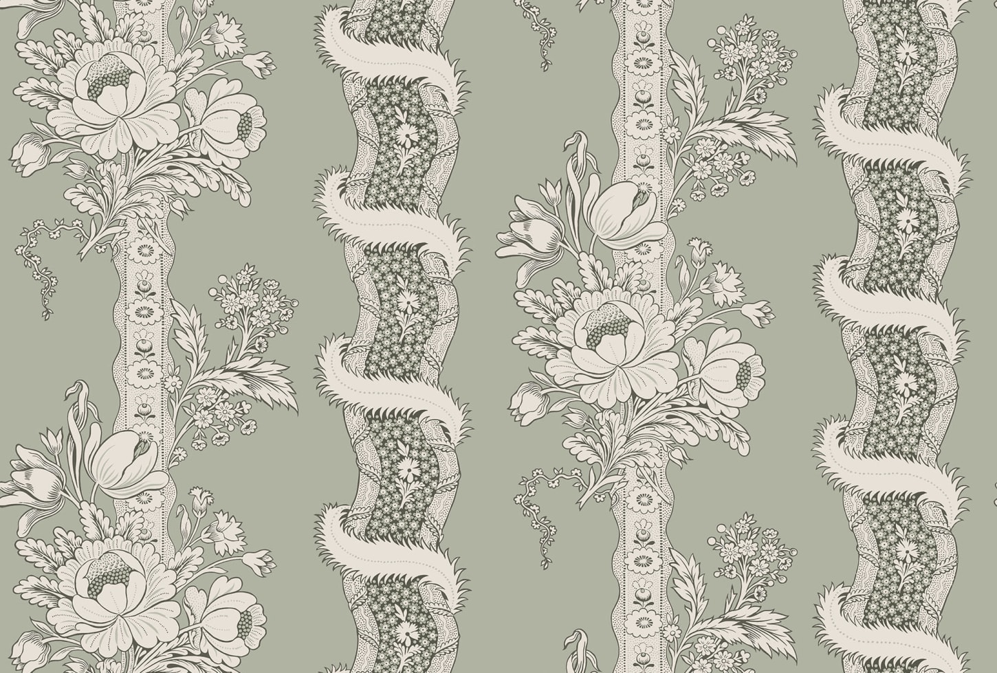 Sandberg tapeet Alexandra Sage Green S10249