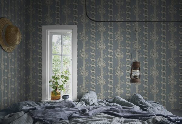 Sandberg tapeet Alexandra Misty Blue S10250