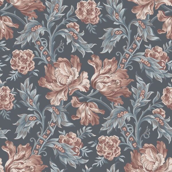 Sandberg tapeet Amelia Indigo Blue S10253