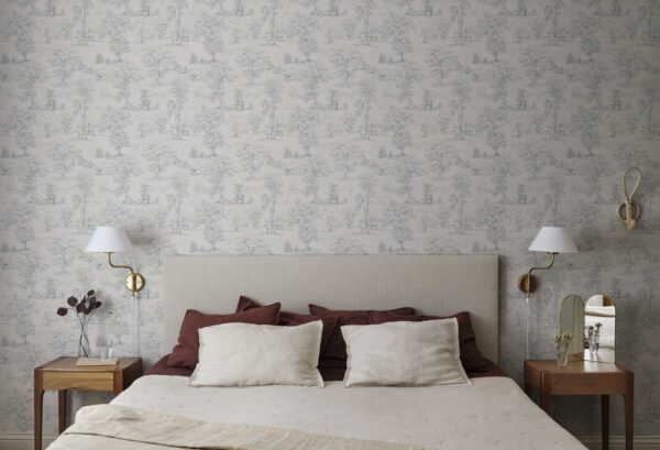 Sandberg tapeet Montfort, Indigo Blue S10254