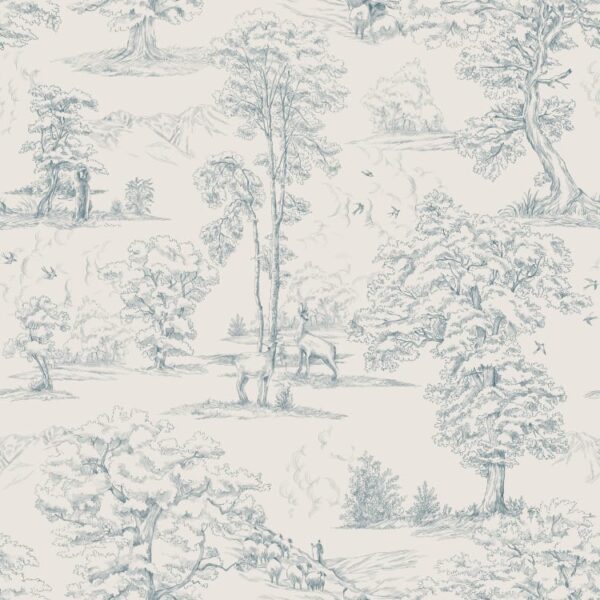Sandberg tapeet Montfort, Indigo Blue S10254