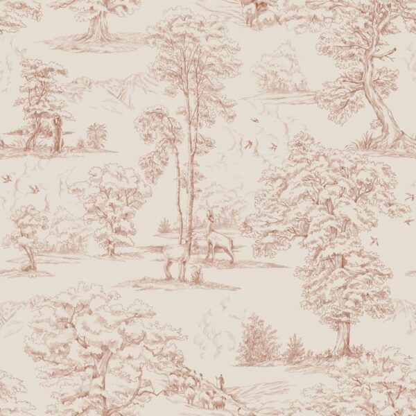 Sandberg tapeet Montfort, Terracotta S10255