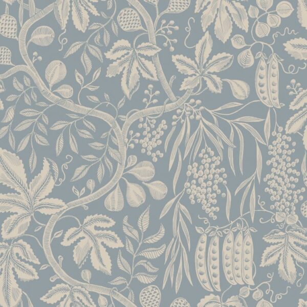 Sandberg tapeet Fig Garden Misty Blue S10260