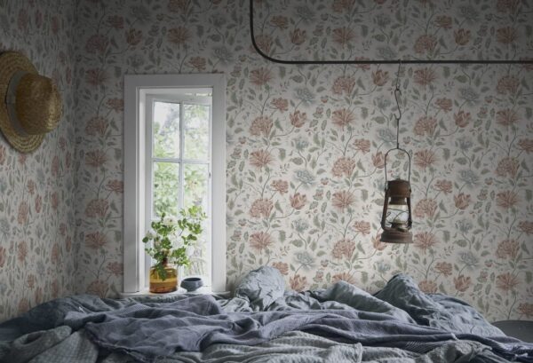 Sandberg tapeet Annabelle, Terracotta S10261