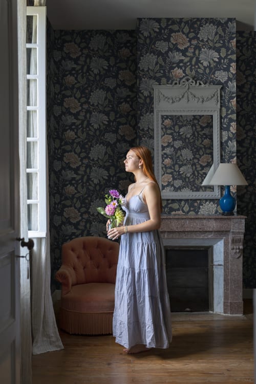 Sandberg tapeet Annabelle, Classic Blue S10263