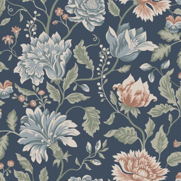 Sandberg tapeet Annabelle, Classic Blue S10263