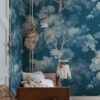 Sandberg pilttapeet Raphael Mural, Midnight Blue S10279