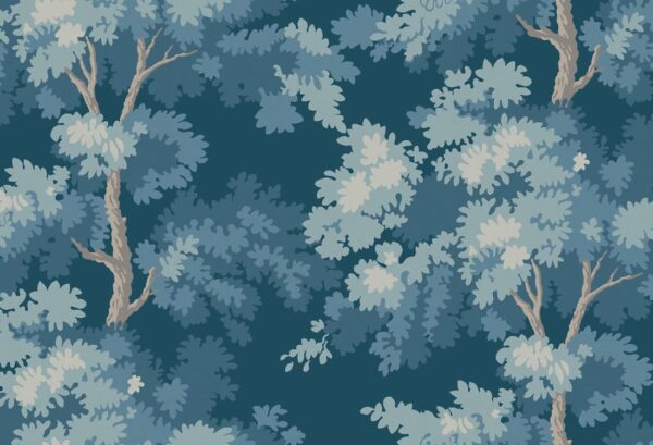 Sandberg pilttapeet Raphael Mural, Midnight Blue S10279