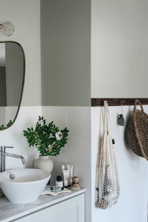 Sandberg tapeet Linne, Garden Green S10286