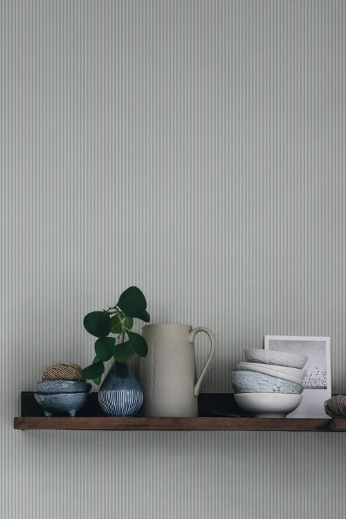 Sandberg tapeet Rand, Misty Blue S10290