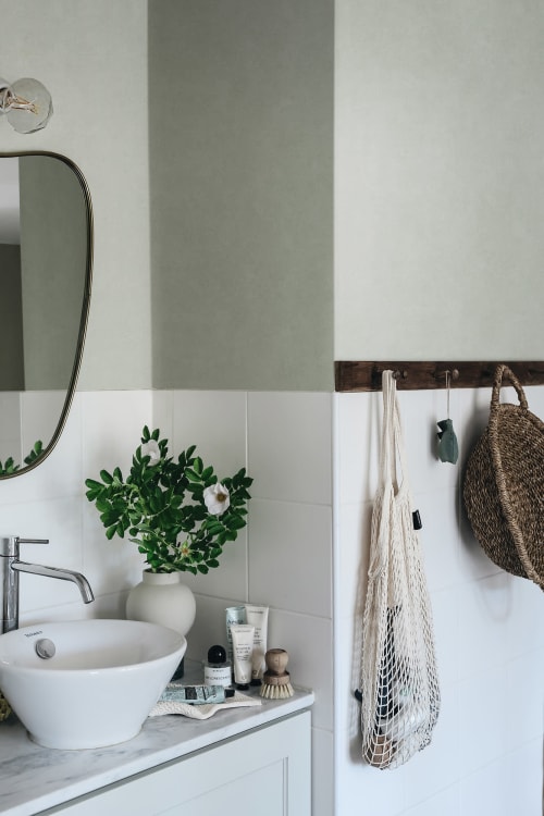 Sandberg tapeet Kalk, Garden Green S10294