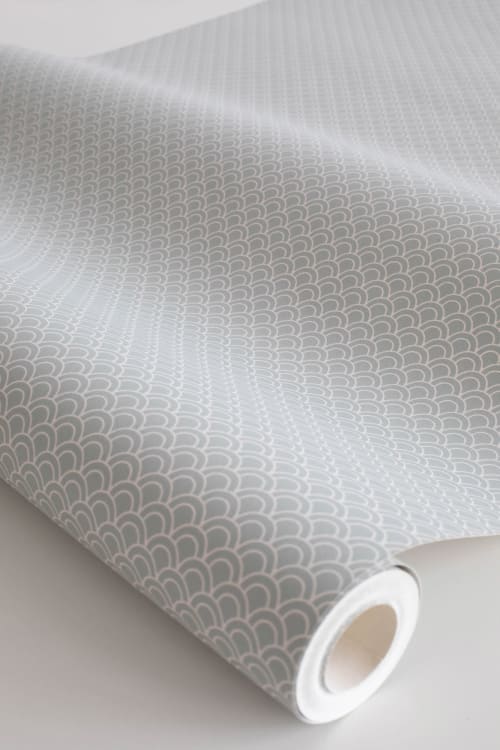 Sandberg tapeet Valv, Sage Green S10299