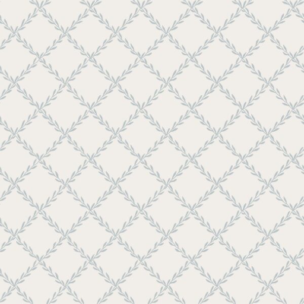 Sandberg tapeet Trellis, Misty Blue S10303
