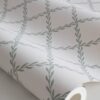 Sandberg tapeet Trellis, Forest Green S10304