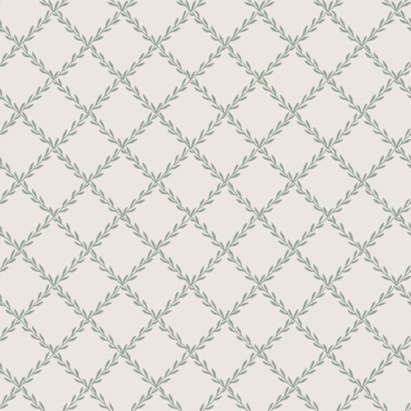 Sandberg tapeet Trellis, Forest Green S10304