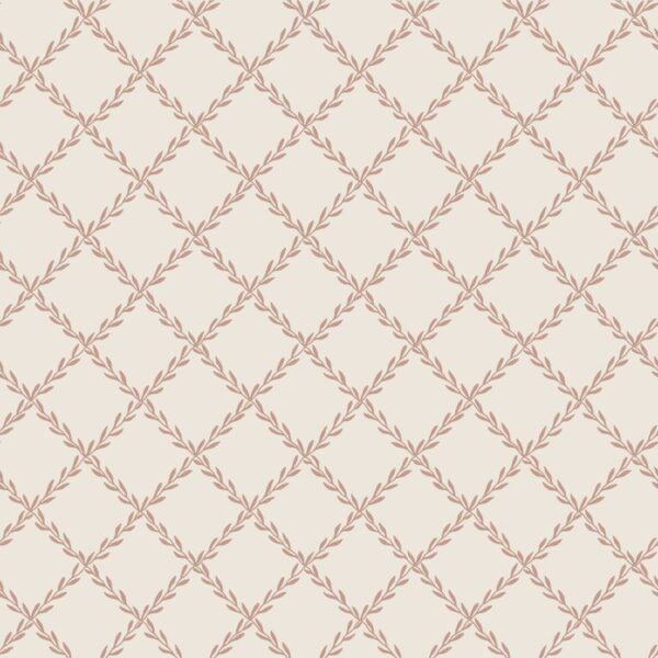 Sandberg tapeet Trellis, Terracotta S10305