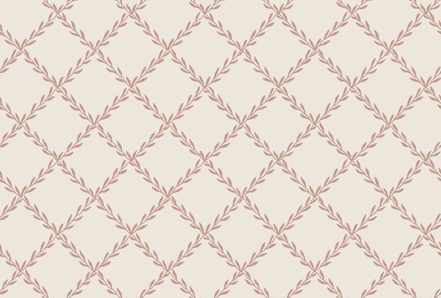 Sandberg tapeet Trellis, Terracotta S10305