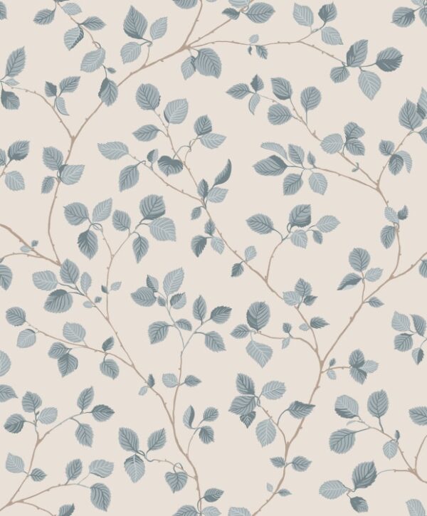 Sandberg tapeet Bokskog, Misty Blue S10323