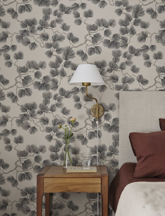 Sandberg tapeet Pine, Brown S10325