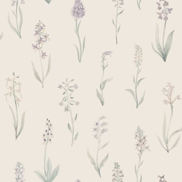 Sandberg tapeet Alma Lilac S10335