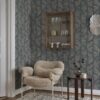 Sandberg tapeet Grace Midnight Blue S10339