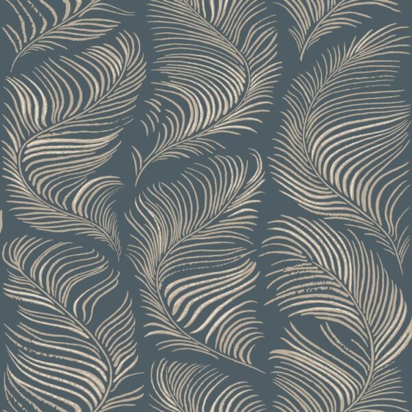 Sandberg tapeet Grace Midnight Blue S10339