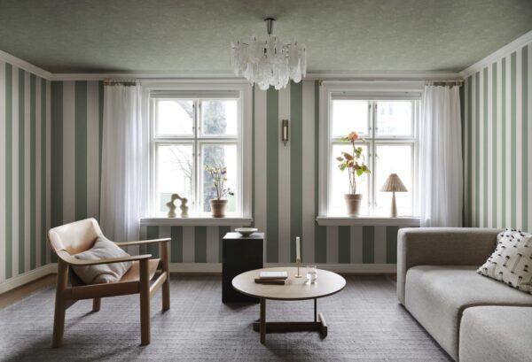 Sandberg tapeet Magnus, Forest Green S10341