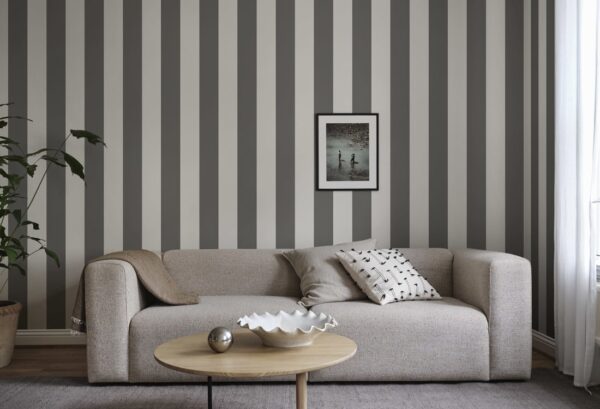 Sandberg tapeet Magnus, Dark Gray S10342