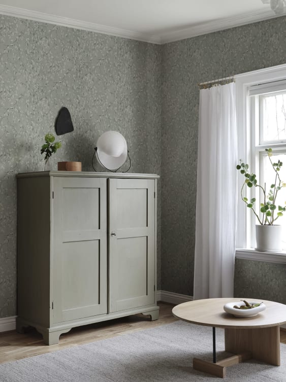 Sandberg tapeet Lise Forest Green S10345