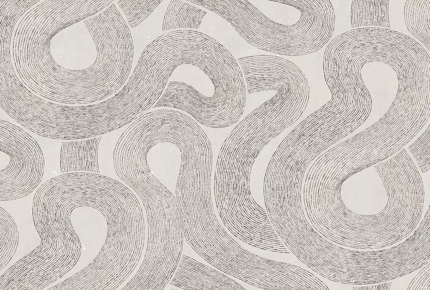 Sandberg pilttapeet Zen Mural, Graphite S10357