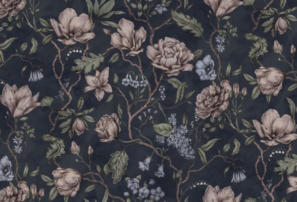 Sandberg pilttapeet Belinda Dark Blue S10362