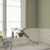 Sandberg tapeet Betty, Green S10374
