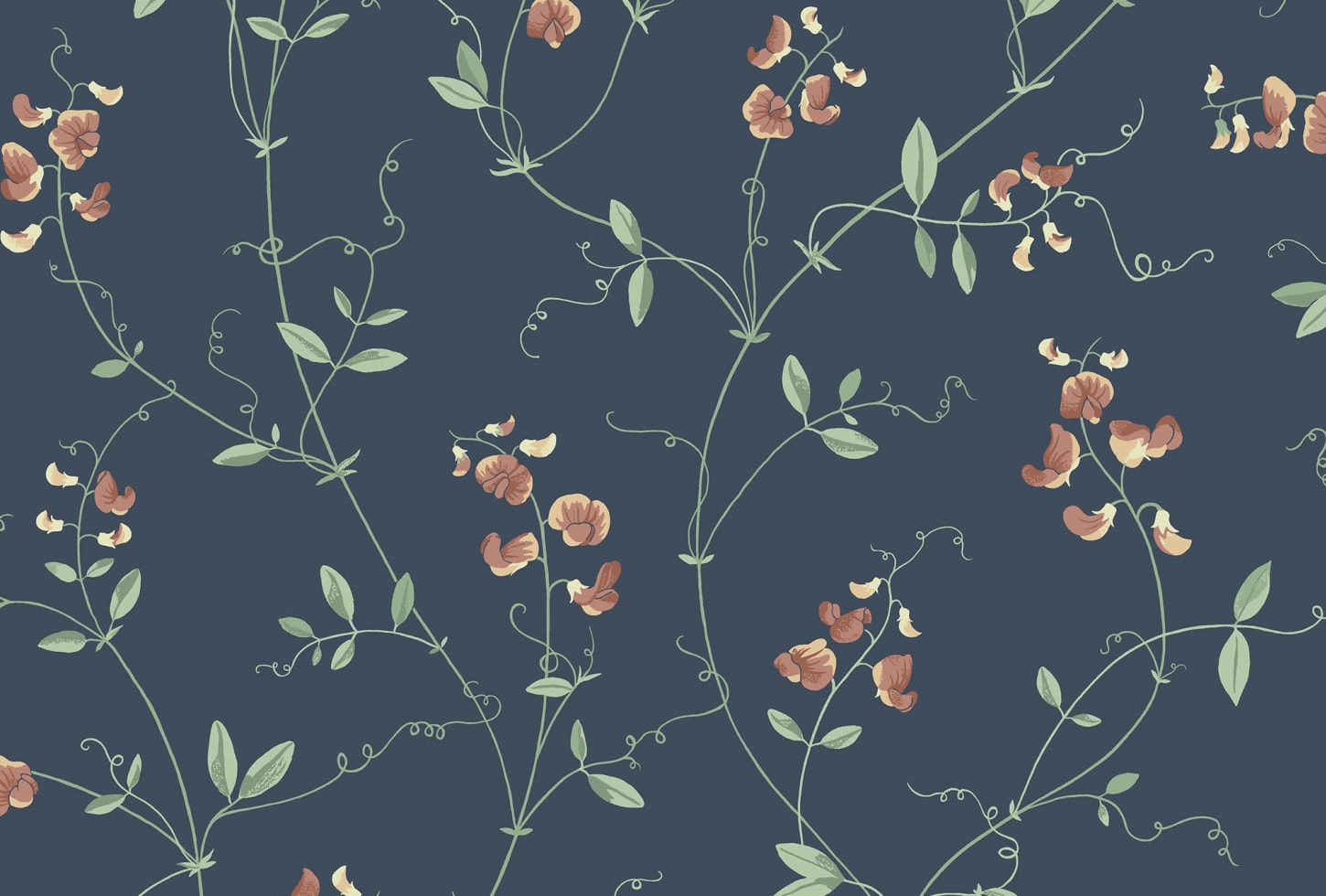 Sandberg tapeet Sanna, Classic Blue S10385