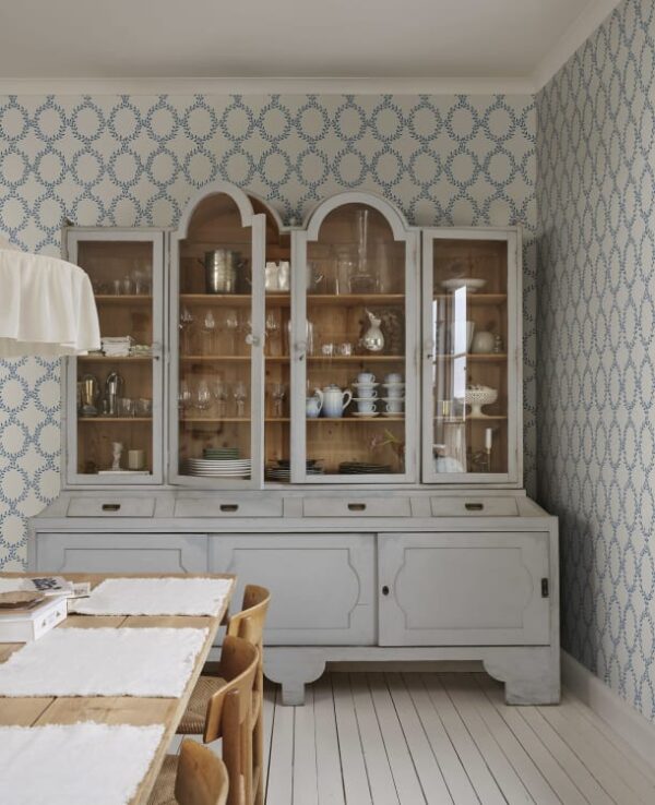 Sandberg tapeet Wilma,	Blue S10390