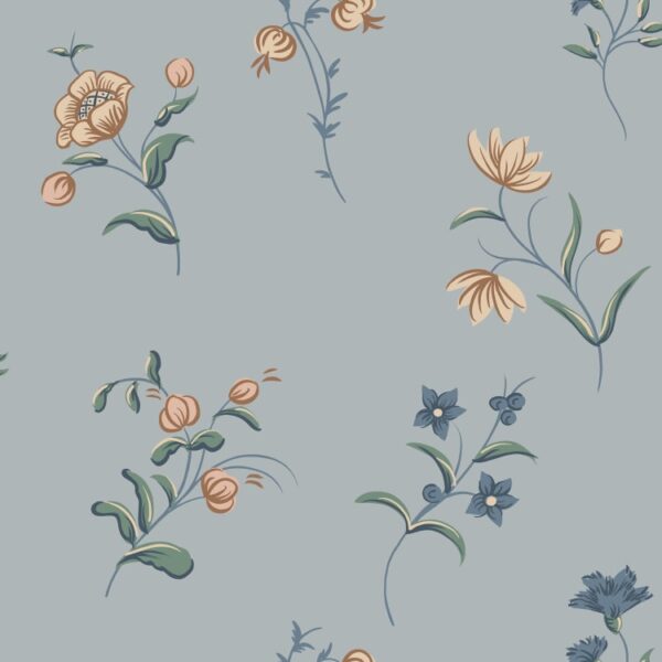 Sandberg tapeet Hanna, Misty Blue S10393