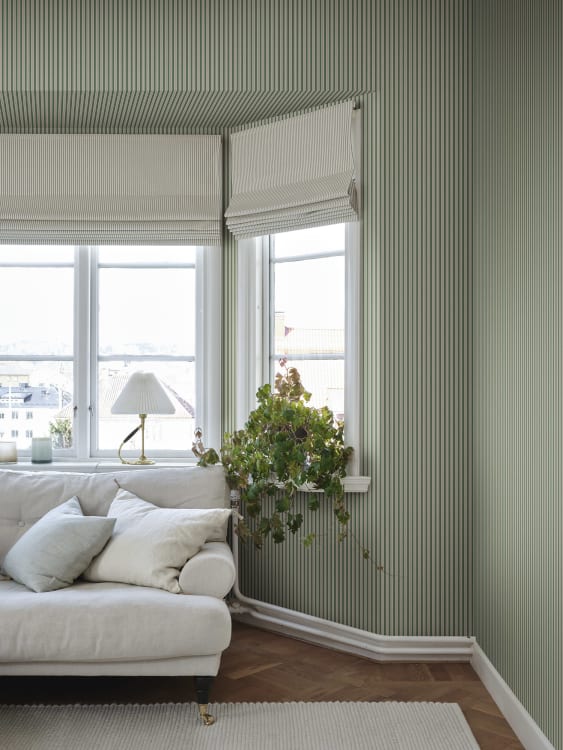 Sandberg tapeet Linn, Green S10394