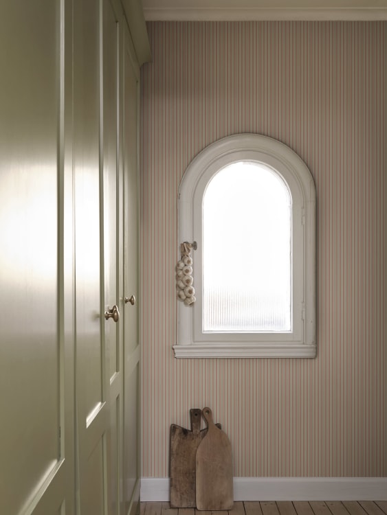 Sandberg tapeet Linn, Pink S10396