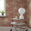 Sandberg pilttapeet Forest Toile, Red S10401