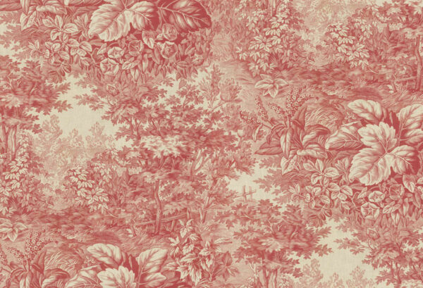 Sandberg pilttapeet Forest Toile, Red S10401