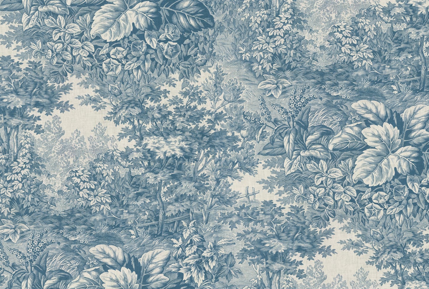 Sandberg pilttapeet Forest Toile, Blue S10402