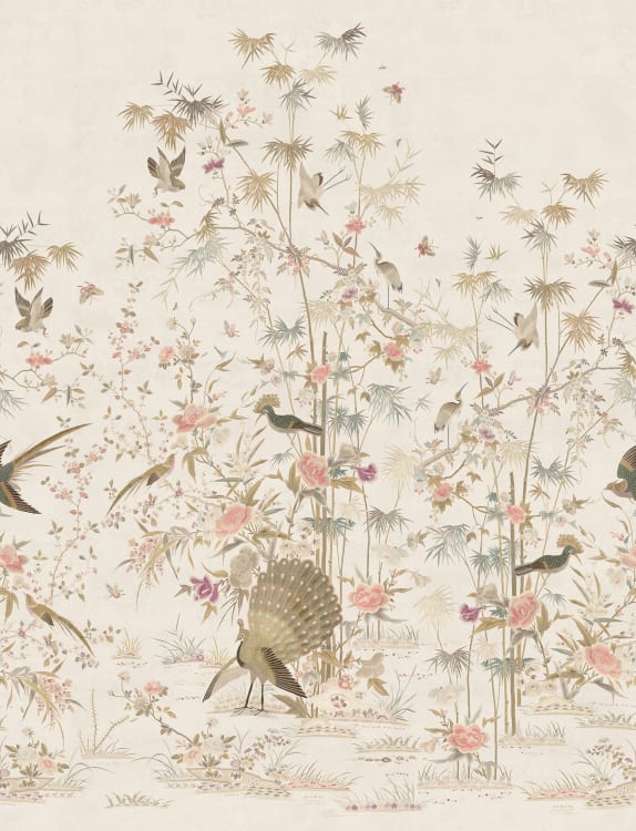 Sandberg pilttapeet Chinoiserie Garden, Eggshell S10415
