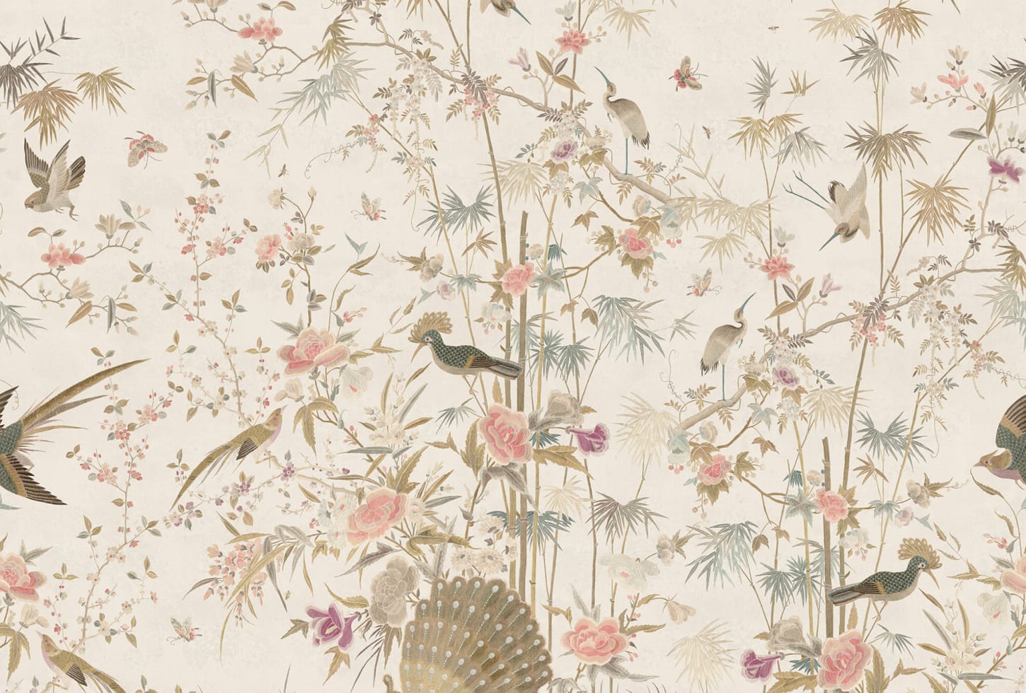 Sandberg pilttapeet Chinoiserie Garden, Eggshell S10415